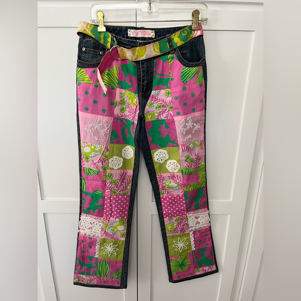 Rare and signed collectible Lilly Pulitzer jeans from 2005